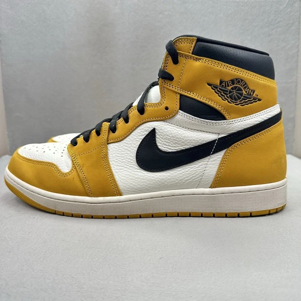 Mens Size 16 Nike Air Jordan 1 Retro High OG Yellow Ochre Shoes DZ5485-701